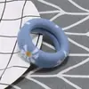 Goma para el pelo de cuadros grande con forma de corazón, estilo retro coreano, cuerda elástica de alta gama para coleta, accesorio para el pelo para mujer