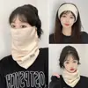 Nueva Máscara de Punto con Rejilla Variada para Colgar de las Orejas a Prueba de Viento Bufanda de Otoño e Invierno para Mujer Protección Cálida para el Cuello para Ciclismo al Aire Libre Manga para el Cuello