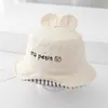 Chapéus para Bebês e Crianças Pequenas, Chapéu Bucket Famoso na Internet Ma Petit Letter, Chapéu de Pescador Infantil Kukuji, Chapéu de Sol de Verão