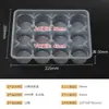 Caja Desechable para Shaomai Empaque Congelado Rápido Caja de Desayuno Compartimentos Pequeños para Pan al Vapor Comida para Llevar Caja de Empaque Caja de Almacenamiento