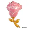 Día de San Valentín Chino, Ramo para el Día de la Madre, Globo de Película de Aluminio de Flores, Globo para Escena Romántica de Propuesta y Confesión