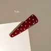 Lindo pasador de pelo con lazo para mujer, pinza para flequillo lateral, pasador exquisito de alta gama, accesorio para el pelo tipo pinza de pato recto