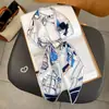 Bufanda Larga Pequeña de Seda para Mujer Verano Cuello Elegante Moda Corbata Cinta para el Cabello Bolsa Diadema Combinación Camisa Cinturón de Cuello Cinturón