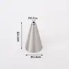 Bico de Confeitar Redondo de Aço Inoxidável para Creme, Desenho de Linhas, Escrita, Formato de Buraco Redondo, Bico Puff, Ferramenta para Assar Bolo de Derreter Grãos