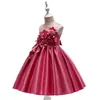 Vestido de Princesa Amazona Vestido Infantil Vestido de Apresentação Vestido de Princesa Flor Menina Vestido de Show Vestido Infantil de Palco