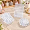 Caja de Plástico Transparente para Herramientas de Uñas, Caja de Almacenamiento para Pedrería, Equipo de Pesca, Caja de Costura, Caja Organizadora para Cuentas Pequeñas, Piezas para Manualidades DIY