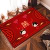 Novo tapete de casamento chinês vermelho tapete de entrada festivo novo tapete de porta de casa tapete de entrada de sala de estar