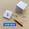 Base Líquida para Uñas Acrílicas Gel Paleta Mezcladora para Gel de Uñas Tarjeta de Paleta de Maquillaje Madera Maciza Acero Inoxidable Acrílico Pintura