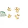 Accesorios Sencillos Tradicionales Chapados en Oro Colgantes Pequeños Accesorios para Pulsera Tejida DIY Collares con el Personaje para Bendición, Candado, Colgante de Lazo