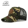 Chapéu Camuflado Masculino Boné de Basebol Rígido Primavera e Verão Malha Respirável Proteção Solar Chapéu de Sol Esportes ao Ar Livre Boné com Aba Feminino