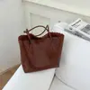 Bolso Tejido de Moda Transfronterizo 2026 para Mujer, Bolso Tote para el Trabajo, Bolso de Hombro Casual de Gran Capacidad para Estudiantes Universitarios