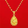 Collar colgante de gota de agua con atmósfera chapada en oro de Vietnam para mujer, moda en vivo, comercio electrónico, suministro de fábrica al por mayor