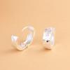 Pendientes de Plata S925 Rey Ciervo Dorado Diseño Hielo Picado Pendientes de Moda Lujo Ligero Personalizados Plata Lisa para Mujer Pendientes
