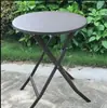 Conjunto de Mesa e Cadeiras Tendência para Exterior em Estilo Rattan para Varanda, Jardim ou Café ao Ar Livre, Disponível em Três ou Cinco Peças
