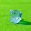 Nuevo producto transfronterizo: figura de dragón hexagonal, luminosa y regordeta, miniatura linda, accesorios de decoración DIY, adornos de resina para paisajes en miniatura