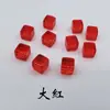 Dados Acrílicos Brilhantes Joias Bloco Quadrado Colorido Transparente Acessórios Doce Colorido Decoração de Contas Quadradas Coloridas