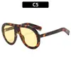 Gafas de Sol Estilo Aviador con Montura Grande Protección UV Moda Europea y Americana, Tendencia Transfronteriza Unisex Personalizadas Gafas de Sol de Gama Alta
