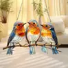 Ornamentos de Pássaro Acrílico Pendentes Bonitos, Mais Vendidos Transfronteiriços para Sala de Estar e Jardim, Decoração de Cena de Feriado, Presente