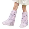 Nuevas cubrezapatos desechables de rayas para niños, cubrepies de plástico impresos, compra al por mayor OEM, entrega directa de fábrica