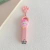 Mini cortador de unhas bonito adulto doméstico cortador de unhas único desenho animado criativo dobrável cortador de unhas manicure manicure
