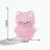Micro-paisagem gatinho luminoso fofo grão fofo paisagem de jardinagem decorações diy acessórios mini desktop pequenos ornamentos