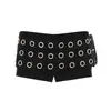 Falda Pantalón de Verano de Color Sólido con Borde de Volantes, Lazo para Pastel, Dulce Estampado Floral, Adelgazante, Nuevo para Mujer con Cintura Elástica