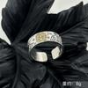 Anillo zachilam de plata de ley 925 para hombre, retro, simple, elegante, moda, anillo para el dedo índice, anillo de pareja, joyería femenina de Instagram