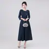 Vestido de noche elegante estilo Hepburn coreano transfronterizo 2026 nuevo ajustado simple moda vestido de fiesta