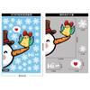 Decorações de Natal Caixa de Presente Sino Adesivos Eletrostáticos Papai Noel Fofo Boneco de Neve Rena Adesivos para Vidro Atacado