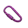 Mosquetón Colorido Exterior en Forma de D Conector Multifuncional de Colgado Rápido Accesorios de Gancho Engrosado de Aleación de Aluminio para Mochila