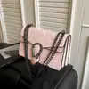 Bolsa Dionysus Transfronteiriça com Corrente, Padrão de Cobra, Nova Moda Europeia e Americana Atacado, Bolsa Quadrada Pequena Versátil Simples para Ombro Cruzado
