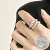 Anillos de Línea Multicapa para Mujer, Espiral Geométrica de Moda Retorcido Personalizado Estilo Nuevo Anillo Abierto, Anillo Dulce y Fresco para el Dedo Índice