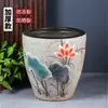 Jingdezhen Bronce Antiguo Cerámica Método Antiguo Acuario Tanque de Cría Patio Plantación de Flores Estilo Antiguo Tanque Grande de Agua Tanque de Maceta de Loto