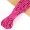 Banda Elástica Redonda de 2.5 mm de Colores en Stock, Cordón Elástico de Látex Hilado con Núcleo Blanco Natural, Banda de Goma Negra al por Mayor