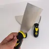 Pala de decoración multifuncional cuchillo de limpieza en stock al por mayor mango de doble color grueso espátula de acero inoxidable