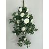 Simulação Victoria rosa bicolor pendurado na parede em estoque simulação flor rosa pendurado na parede decoração de casamento para casa