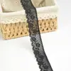 Tecido de Renda Elástica Preta DIY Artesanal Lingerie Vestidos Acessórios para Decoração de Roupas