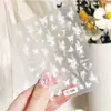 Portavelas Aurora Pegatinas para Uñas Mariposa 5D en Relieve Lujo Ligero Brillo de Concha Pegatinas para Uñas Accesorios Arte de Uñas Estilo Tj