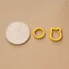 Anillo trenzado de plata S925, cierre de resorte de gato de la suerte, botón de gato pequeño, pulsera DIY, conector para collar de cordón, cierre de extremo