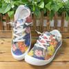 Tendência de Moda Primavera e Verão 2025 Flores Coloridas Confortáveis para o Ano Todo Exportação Tamanho Grande Casual Sapatos de Tecido da Moda
