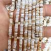 Marisco de água doce disco de cor natural 4mm pulseira colar material contas soltas semi-acabado Diy jóias acessórios atacado