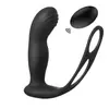 Masajeador de Próstata con Bloqueo por Control Remoto para Hombres Gays, Tapón Anal Vibratorio Portátil, Venta al por Mayor de Juguetes Sexuales a Gran Escala