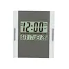 Despertador eletrônico criativo preguiçoso silencioso com display digital LCD para decoração de casa parede presente personalização