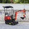 Mini escavadeira modelo 12G, motor potente, adequada para demolição interna e paisagismo, ideal para escavação de jardins e campos