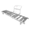 Carrito Móvil con Rodillos Guía de Fila Única para Muebles y Carpintería, Carrito Transportador Pequeño con Sistema de Pista Flexible y Eficiente
