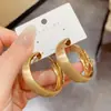 Brincos de Argola Modernos e Estilosos com um Toque de Luxo, Versáteis Brincos de Pino de Prata, Joias de Estilo Minimalista Único
