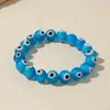 Accesorios Pulsera de Ojo del Diablo Bohemia con Cuentas Pulsera Elástica Personalizada Ojo Pulsera de Buena Suerte de Año Nuevo al por Mayor