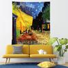 Pintura al Óleo de Van Gogh Cielo Estrellado Tela para Colgar Girasol Tapiz Nórdico ins Tela de Fondo Dormitorio Celebridad de Internet Transmisión en Vivo Decorativa Tela de Pared