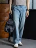Jeans Masculino Vintage Americano High Street Primavera 2026, Calça Casual Versátil Reta Solta Lavada, Marca Tendência