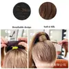 Venta al por mayor del fabricante Comercio exterior Estilo europeo y americano Velcro Cola de caballo larga y rizada Peluca para mujer Pieza de cabello de cola de caballo de fibra de alta temperatura en stock